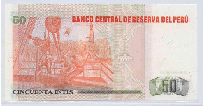 Peru 1987 50 intis UNC